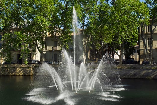 At the Jardin de la Fontaine in Nîmes