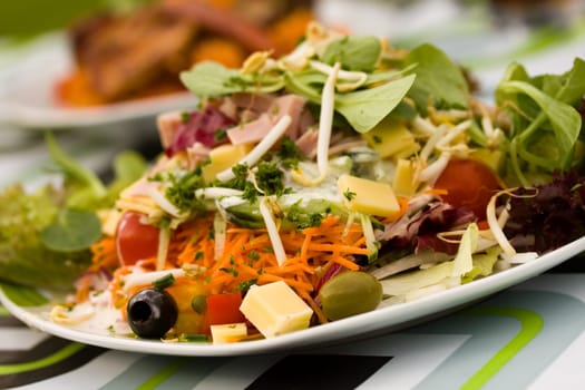Fresh,big italian summer salad