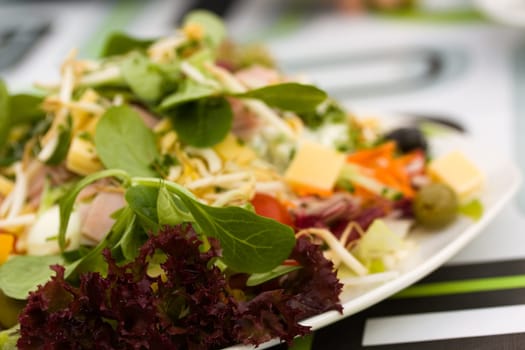 Fresh,big italian summer salad
