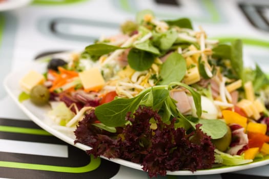Fresh,big italian summer salad