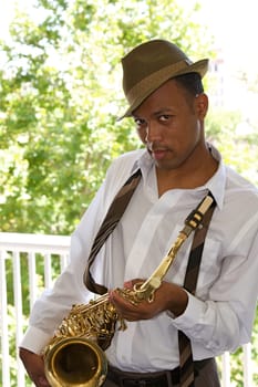Hip Young Saxophonist