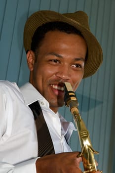 Hip Young Saxophonist