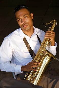Hip Young Saxophonist