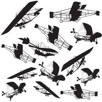 Vintage planes background