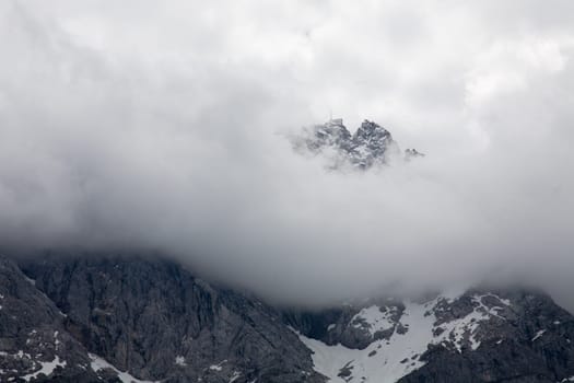 Zugspitze in the fog