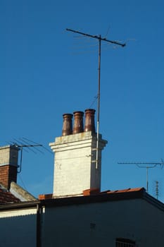 antenna and chimney
