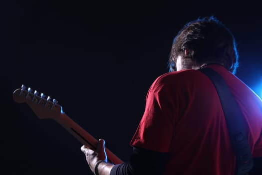 Guitar player on stage