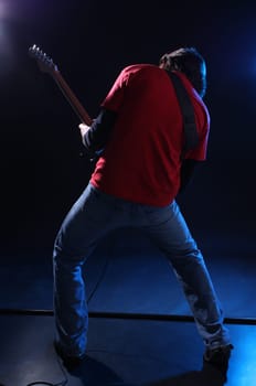 Guitar player on stage