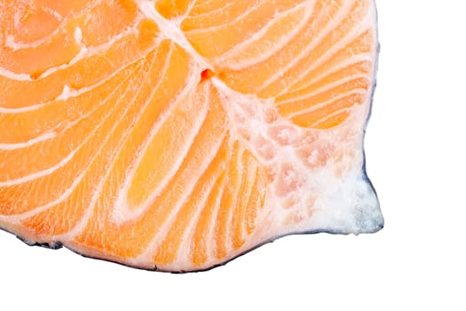 Fresh salmon steak