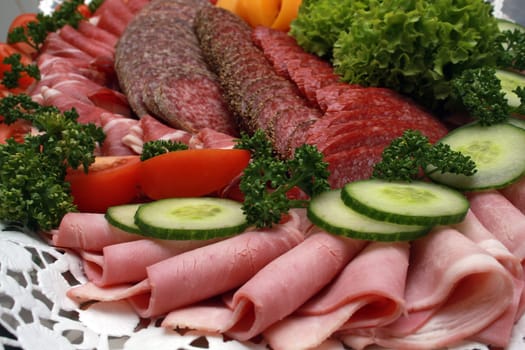 Cold cuts platter