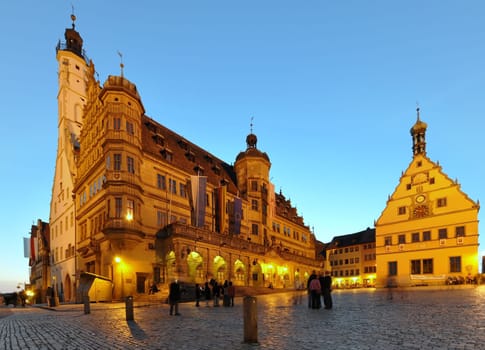 Evening atmosphere in Rothenburg