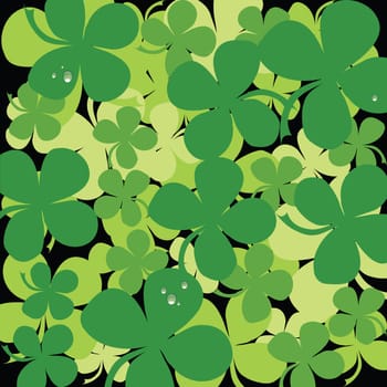 Seamless clover background