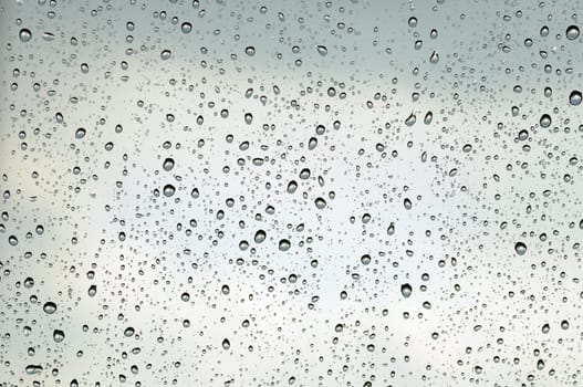 drops on window