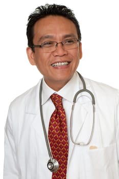 Portrait of friendly doctor