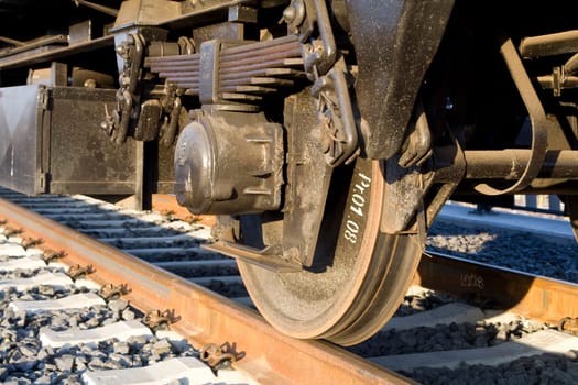 Train - detail of wag wheels
