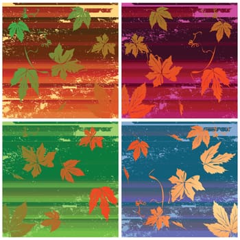 stripes and leaves