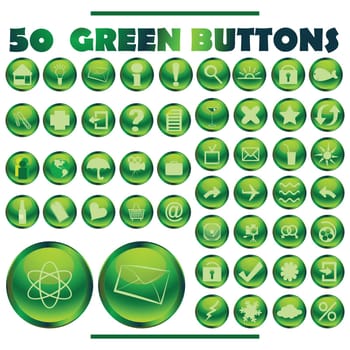 green buttons
