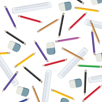 pencils and measuring lines