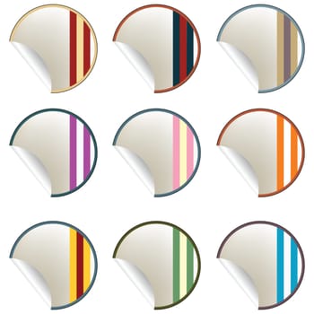 Retro stickers