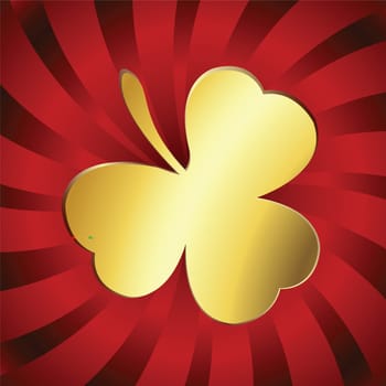 Golden lucky clover