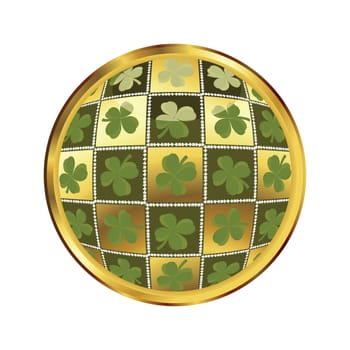 Saint Patricks day button