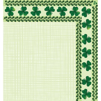 Border with clover