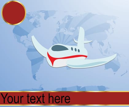 Air travel illustration