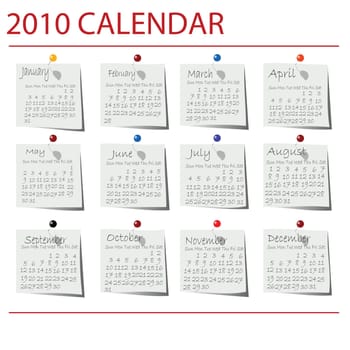 2010 Calendar.