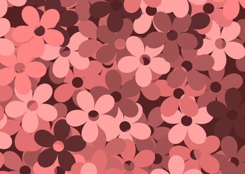 Art deco background with stylized flower