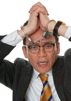 Handcuffed manager