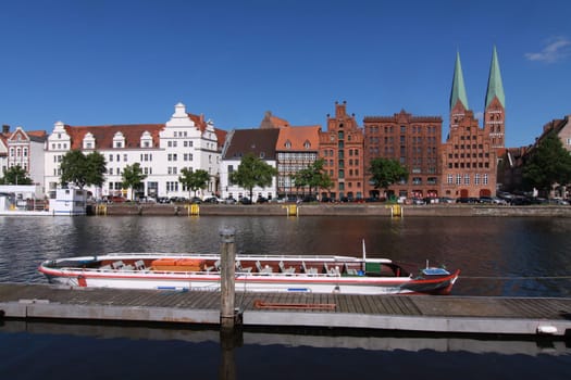 Lübeck- Panorama on the Untertrave