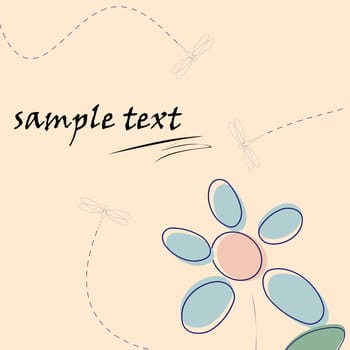Vintage floral background