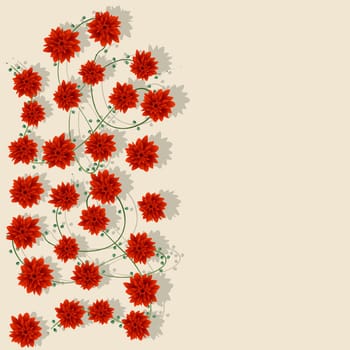 Creative floral border