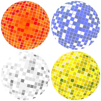 Disco globes set