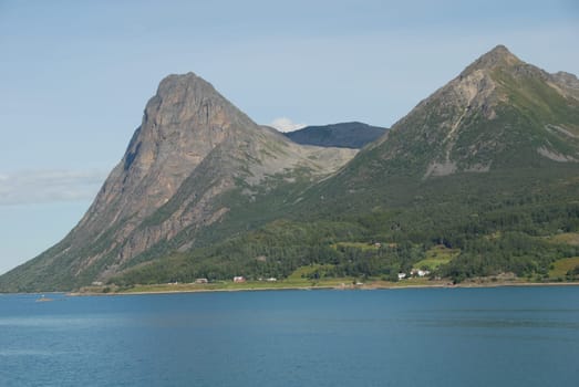 Coastal landscape in Northern Norway