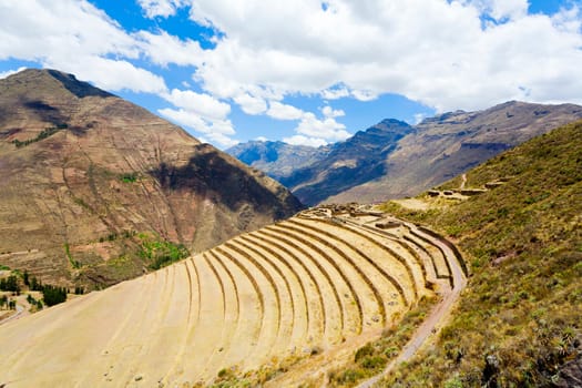 Terraces at Pisac ruins