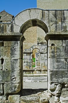 Gate of Augustus in Nîmes in France