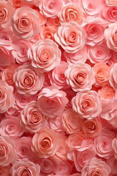 background of pink roses vertically. Valentine's Day. High quality photo