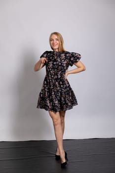 woman points her finger forward pointer