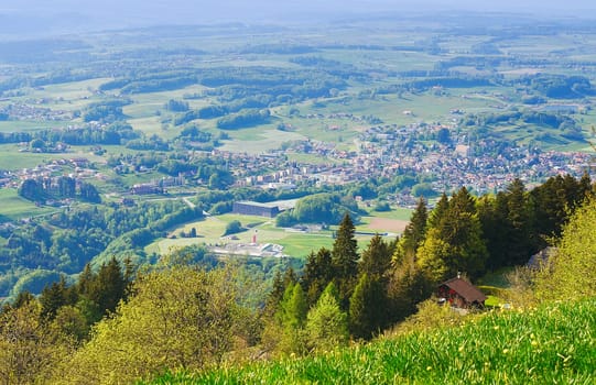 Blick auf Châtel Saint Denis
