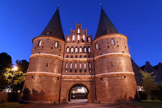 Holsten Gate in the evening