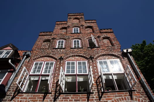 Gable of a town house