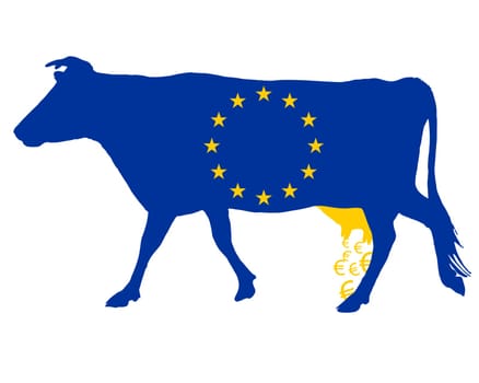 Subsidised dairy farming in Europe