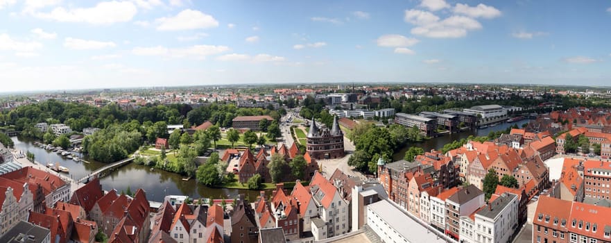 View of the Trave and Holsten Gate