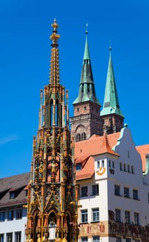 Nuremberg Landmark (Beautiful Fountain)