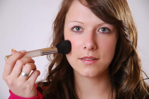 Apply blush