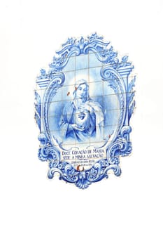 Azulejos - Portuguese glazed tiles, Parish church, Canico, Madeira, Portugal