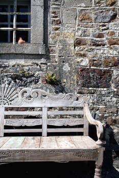 bench or (bank building without river without house without skyline)