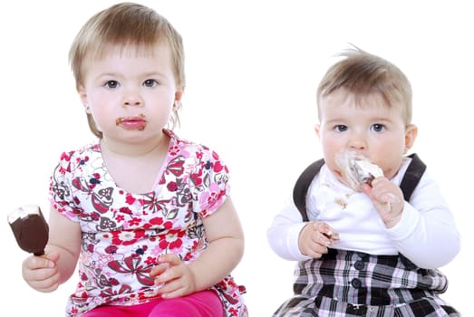 Eating ice cream
