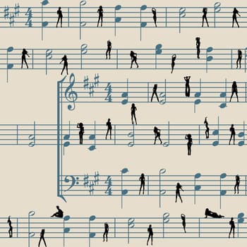 Abstract music background